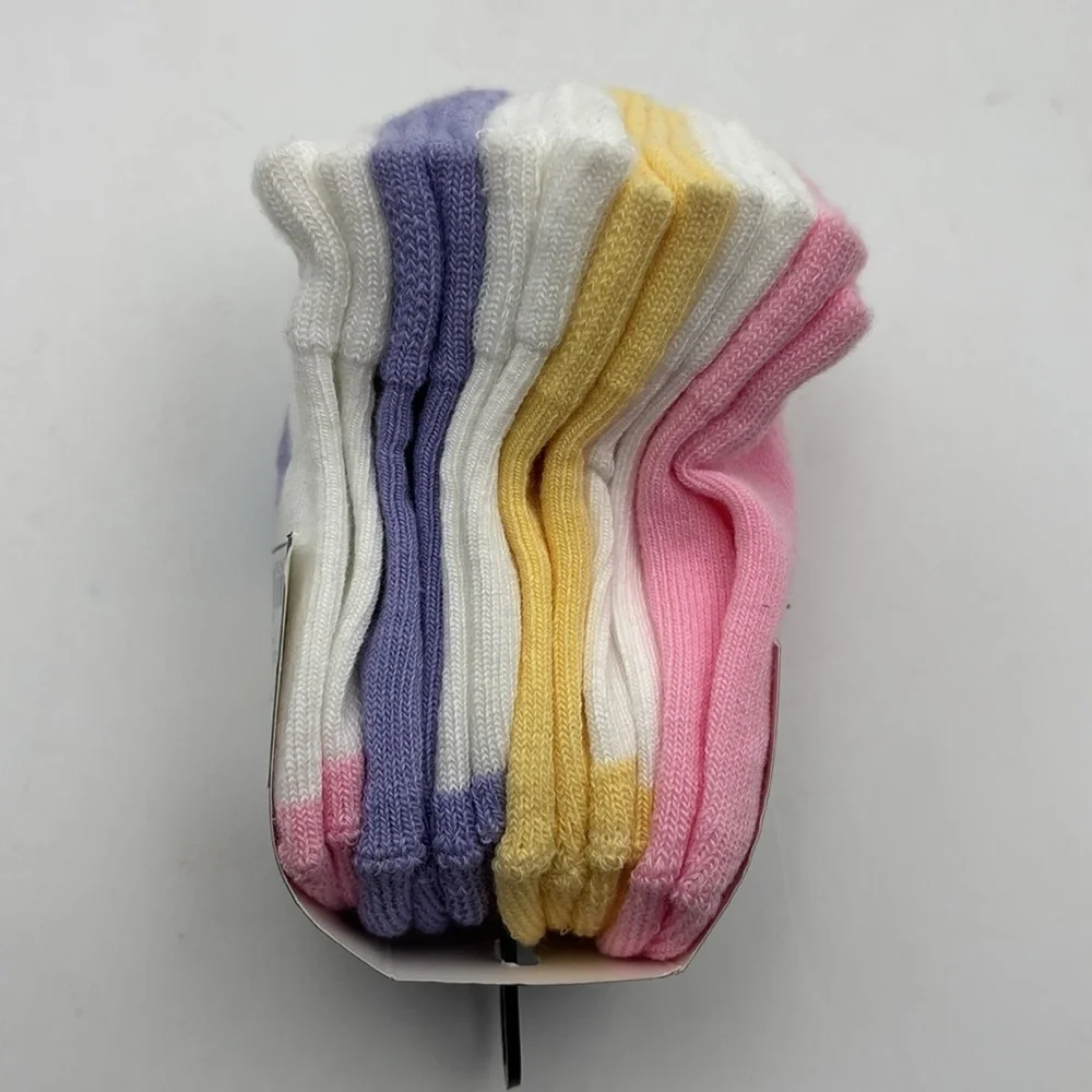 Polo Ralph Lauren Baby Girls Quarter Length Low Cut Socks Pack of 6